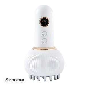 White and Gold Scalp Massager